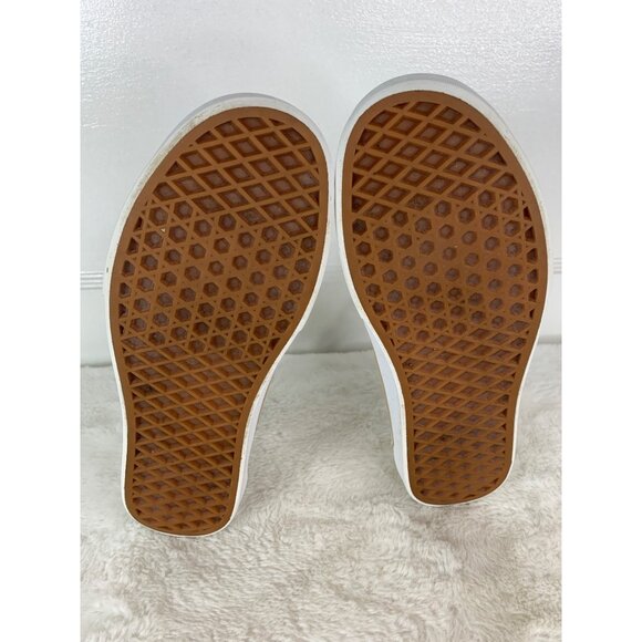 Vans Womens Size 8 Old Skool Sneakers Tan & White Canvas Casual Shoes - Picture 8 of 9